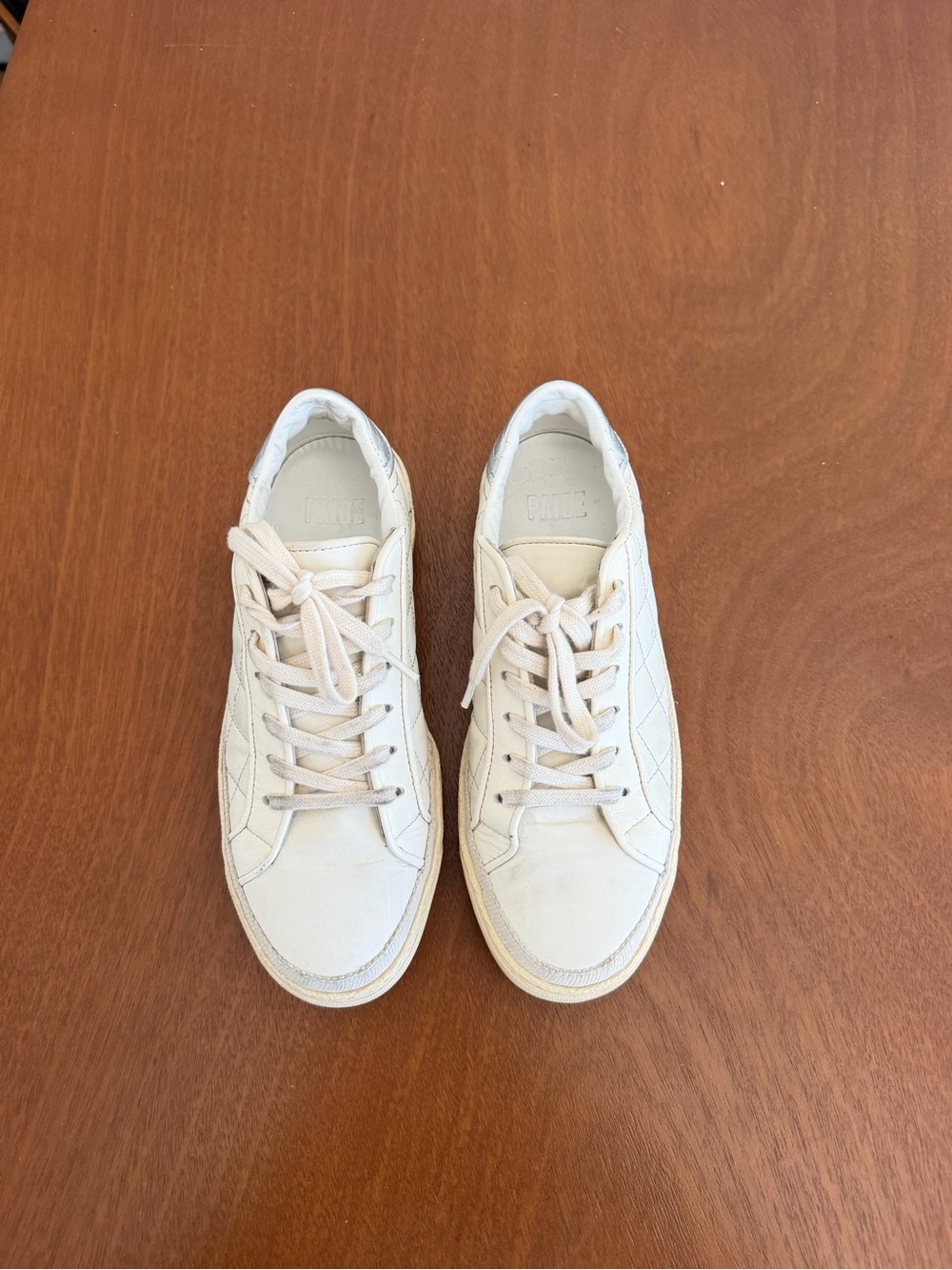 PAIGE Women’s Casual Low-Top Sneakers in Off-White